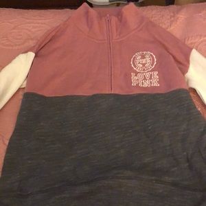 Victoria’s Secret pink quarter zip